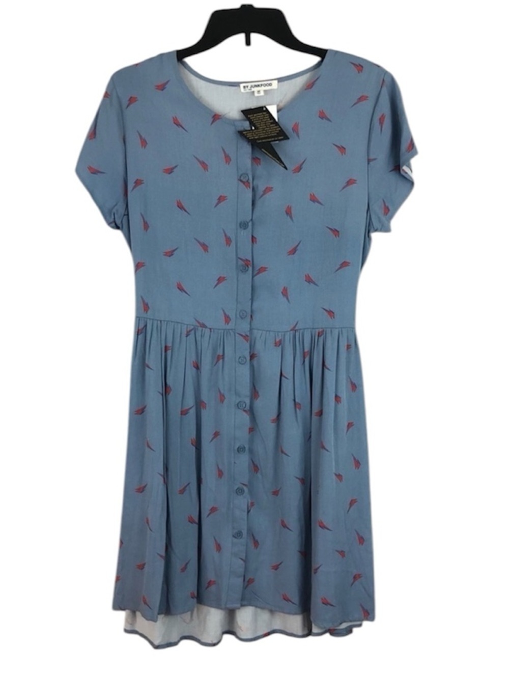 NWT Junk Food Clothing David Bowie Lightening Bolt Babydoll Dress